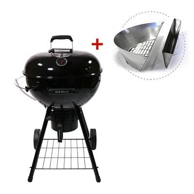 Угольный гриль SnS Kettle Black Edition, 57 см (с корзиной SNS Deluxe)